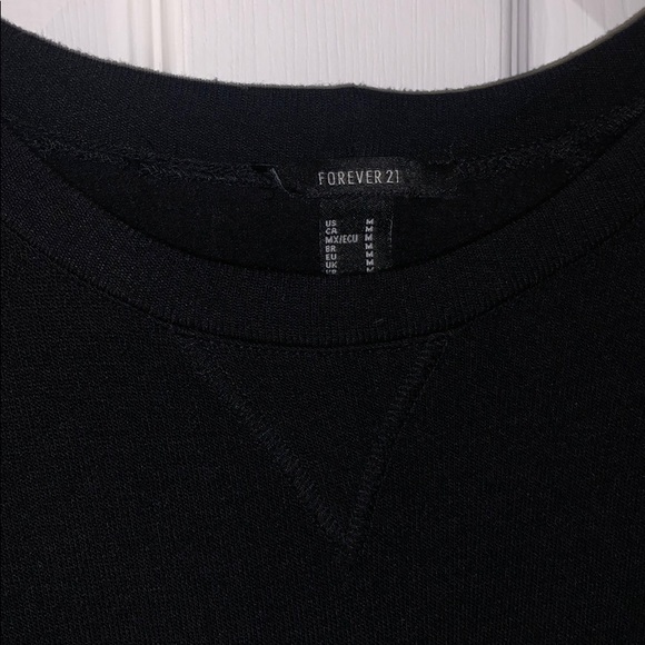 Black lounge crew neck sweater - Picture 3 of 3
